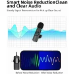Mini Wireless Lavalier Microphone USB C Noise Cancellation Lapel Mic for iPhone 17/16/15 Video Recording Vlog - Image 4