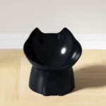 1pc WhiskerWare Elevated Cat Bowl, Anti-Tip Plastic Raised Pet Feeding Dish with Tilted Edge, Neck Protection Kitty Food - Image 6