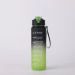 Sports Water Bottle with Time-Tracking Straw Leak Proof Locking Flip Cover for Easy Carry Ideal for Outdoor Adventures - Image 33