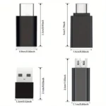 8pcs USB to USB C Adapter, USB Type C Female to USB Adapter, Micro USB to USB C Female Male Converter Connector, for Laptop Car - Image 6