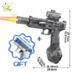 HUIQIBAO Electric Pulse Water Gun Simulated Flame Sensor Light Fully Automatic Fights Toy Water Pistol Outdoor Beach Toys Adult - Image 10