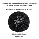 1Pc Double-Layered Minimalist Hair Bonnet Satin Bonnet Sleep Caps Can Be Worn on Both Sides Versatile Cap for Men/Women - Image 6