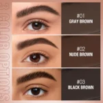 O.TWO.O Eyebrow Pomade Brow Gel Wax 2 IN 1 Waterproof Long Lasting Creamy Texture Eye Brow Tint Enhancers Cosmetics Makeup - Image 2