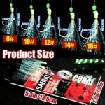 TAKBAS 1/5 Packs Sabiki Rigs, Fishing Bait Rigs, Luminous Sea Fishing Rig with High Carbon Fishing Hooks,for Fresh/Saltwater - Image 6