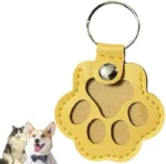 Leather Memorial Pet Hair Storage Bag Cat Paw Keychain DIY Homemade Pet Memorial Keychain for Commemorative Gift Bag Wallet - Image 11
