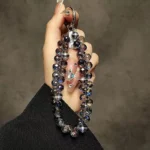Luxury Sparkling Diamond Crystal Bead Wrist Strap Portable Chain Short Hanging Phone Charm Clip For Universal Use On Phone Cases - Image 4