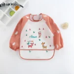 Waterproof EVA Full Sleeve Baby Bibs Children Apron Long Sleeve Feeding Smock Kids Eating Breastplate Infant Scarf Clothing - Image 12