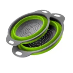Silicone Folding Drain Basket Fruit Vegetable Washing Basket Foldable Strainer Colander Collapsible Drainer Kitchen Storage Tool - Image 8