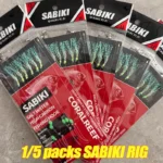 TAKBAS 1/5 Packs Sabiki Rigs, Fishing Bait Rigs, Luminous Sea Fishing Rig with High Carbon Fishing Hooks,for Fresh/Saltwater - Image 2