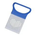 Effortlessly Slice Onions with this 1pc Colorful Onion Slicer Kitchen stainless steel potato chip onion holder - Image 7