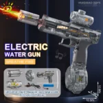 HUIQIBAO Electric Pulse Water Gun Simulated Flame Sensor Light Fully Automatic Fights Toy Water Pistol Outdoor Beach Toys Adult - Image 9