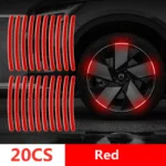 Car Wheel Hub Reflective Stripes Door Handle Safety Warning Sticker Car Rear Warning Tape Automobile Sticker Exterior Accessorie - Image 16