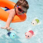 Baby Bath Toys Bathing Cute Swimming Turtle Whale Pool Beach Classic Chain Clockwork Water Toy For Kids Water Playing Toys - Image 4