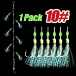 TAKBAS 1/5 Packs Sabiki Rigs, Fishing Bait Rigs, Luminous Sea Fishing Rig with High Carbon Fishing Hooks,for Fresh/Saltwater - Image 8
