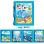 1pc Reusable Water Drawing Book Magic Water Book Mess-Free Magic Painting Pad with Refillable Water Pen Learning Education Toy - Image 10