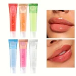 6Pcs/Set, Moisturizing Clear Lip Gloss, VE, Rosehip, Argan, Peppermintaloe, Coconut Flavor, Translucent Plumping Lip Oils Gift S - Image 5