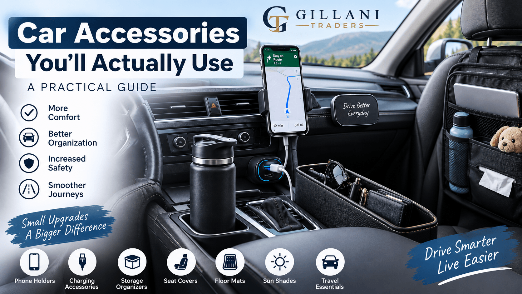 Practical car accessories for everyday driving