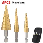 4-32 mm 4-20 mm HSS Titanium Coated Step Drill Bit High Speed Steel Metal Wood Hole Cutter Cone Drilling Tool - Image 7