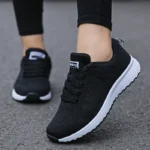Women Casual Shoes Fashion Breathable Walking Mesh Flat Shoes Sneakers Women 2021 Gym Vulcanized Shoes White Female Footwear - Image 10