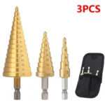 4-32 mm 4-20 mm HSS Titanium Coated Step Drill Bit High Speed Steel Metal Wood Hole Cutter Cone Drilling Tool - Image 9