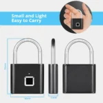 KERUI Smart Fingerprint Padlock Waterproof Fingerprint Keyless Door Lock Type C Rechargeable Security Padlock for House - Image 4