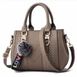 Embroidery Messenger Bags Women Leather Handbags Bags for Women Sac a Main Ladies hair ball Hand Bag - Image 7