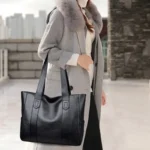 Women PU Leather Large Capacity Shoulder Bag Crossbody Hand Tote Vintage - Image 6