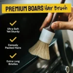3PCS Car Exterior Interior Detail Brush Boar Hair Bristle Brushes for Car Cleaning Auto Detail Tools Dashboard Cleaning Brush - Image 5