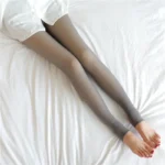 Women Thermal Leggings Winter Warm Sexy Elastic Translucent Pantyhose Female Fleece Thermal High Waist Slim Thicken Tight Pants - Image 11