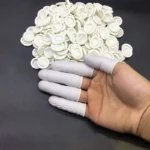 20/200pc Rubber Finger Protector Covers Wear-Resistant Highly Elastic Anti-Slip Latex Finger Cots for Electronics Medical Protec - Image 2