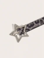1pc Women's Y2K Star Studded Metal Hollow Star Belt, Suitable For Casual Daily Wear - Image 4