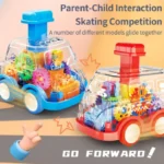 Transparent Gear Car Toy 1PC Inertia Pull-Back Kids Vehicle - Image 3