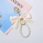 Keychain with Bow, Large Bow Tie, Carrying Bag for Hanging, Ornament, Bag Decorations, DIY Headphone Case, Accessories - Image 6