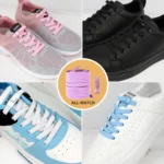 New Without Ties Elastic Laces No Tie Shoe Laces Press Lock Shoelaces Sneaker Kids Adult 8MM Widened Flat Shoelace for Shoes - Image 5