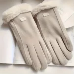 Women Touchscreen Gloves Warm Plush-Lined Winter Outdoor Gloves - Image 6