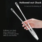 Stainless Steel Kitchen Tongs 1PC Long Heat-Resistant BBQ Tongs - Image 4