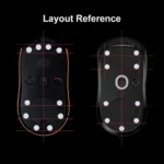2PCS/40 Small Dots Esports mouse ICE Foot Sticker DIY Foot Pad Arc Edge Esports 6.5MM Universal Easy to Replace - Image 6