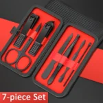 7/10/12/18/20/24PCS Set Professional Manicure Set Kits Stainless Steel Fingernail Toenail Clippers Set with Leather Portable - Image 11