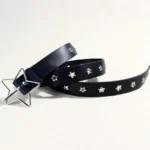 Punk style star buckle decorative belt with multiple holes, small star shaped eyes, multifunctional belt, suitable for fashionab - Image 4