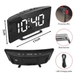 Electronic Alarm Clock Noiseless Design Digital LED Large Display Mirror Electronic Clock Digital Alarm Clock LED Mirror Clocks - Image 6
