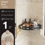 3/2/1 PCS Adhensive Bathroom Shampoo Holder Shower Caddy Shelves Storage No Drill Shelf Corner Towel Holder Shelves For Bathroom - Image 8