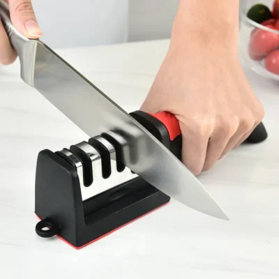 4-stage knife sharpener handheld kitchen tool