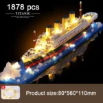 Titanic Building Block Model Micro Brick Cruise Ship Kit - Image 9