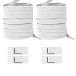 New Without Ties Elastic Laces No Tie Shoe Laces Press Lock Shoelaces Sneaker Kids Adult 8MM Widened Flat Shoelace for Shoes - Image 32