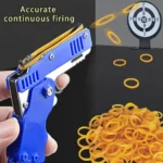 Rubber Band Launcher Toy with 60PCS Bands & Keychain - Image 2