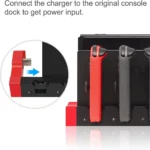 IPEGA PG-9186 Joycon Charging Dock Station for Switch&OLED - Charges Up To 4 Controllers, Compatible with Switch and OLED Model - Image 5