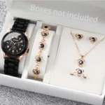 5/6PCS Women Watches Fashion Silicone Band Women Quartz Watches Jewelry Set Reloj Mujer Girls Clock Gift (Without Box) - Image 14