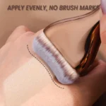 Professional Foundation Brush - Soft Nylon Bristles, Elegant Brown Handle, for BB Cream, Liquid Foundation, Powder - Travel - Image 5