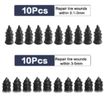 10/30Pcs Car Tyre Repair Rubber Nail Set Universal Car Motorcycle Tyre Repair Nails Truck Scooter Bike Tire Puncture Repair Tool - Image 9