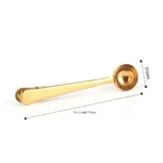 Stainless Steel Coffee Scoop 2-in-1 Measuring Spoon with Bag Clip - Image 5